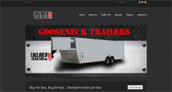 Desktop Screenshot of enclosedtrailersforless.com