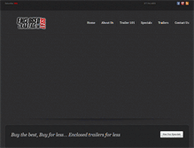 Tablet Screenshot of enclosedtrailersforless.com